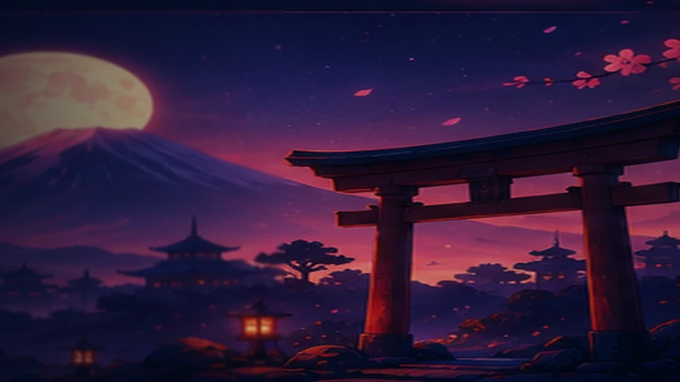 Japanese-inspired Pony Oni Studios scenery